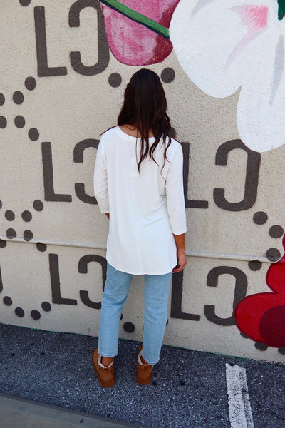 Just So Basic V-Neck Top