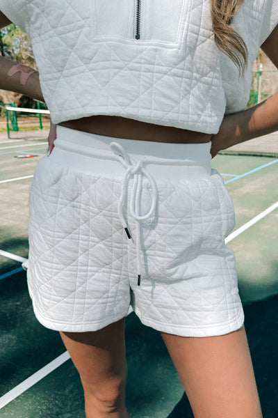 Lost In Your Thoughts Quilted Shorts