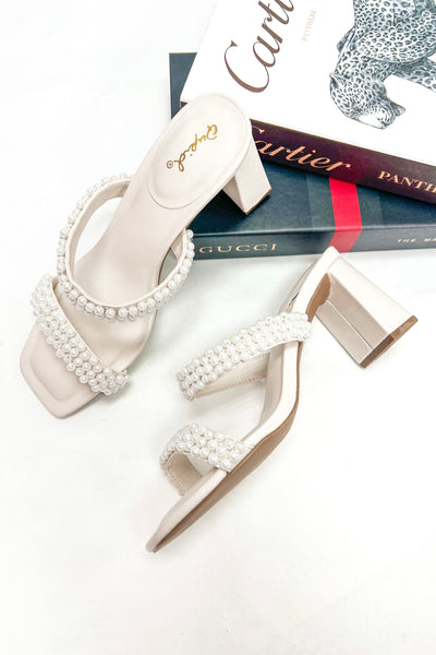 Betty Pearl Embellished Heels