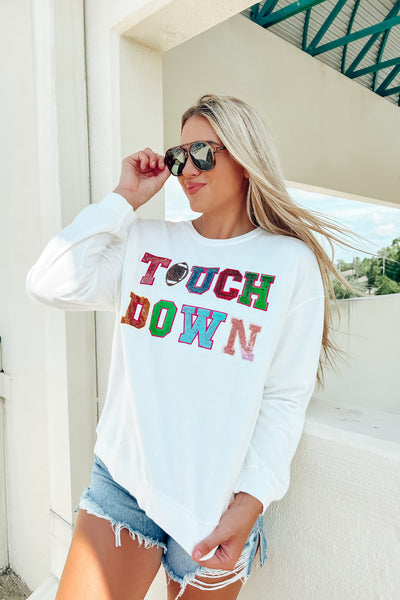 Touchdown Sequin Sweatshirt
