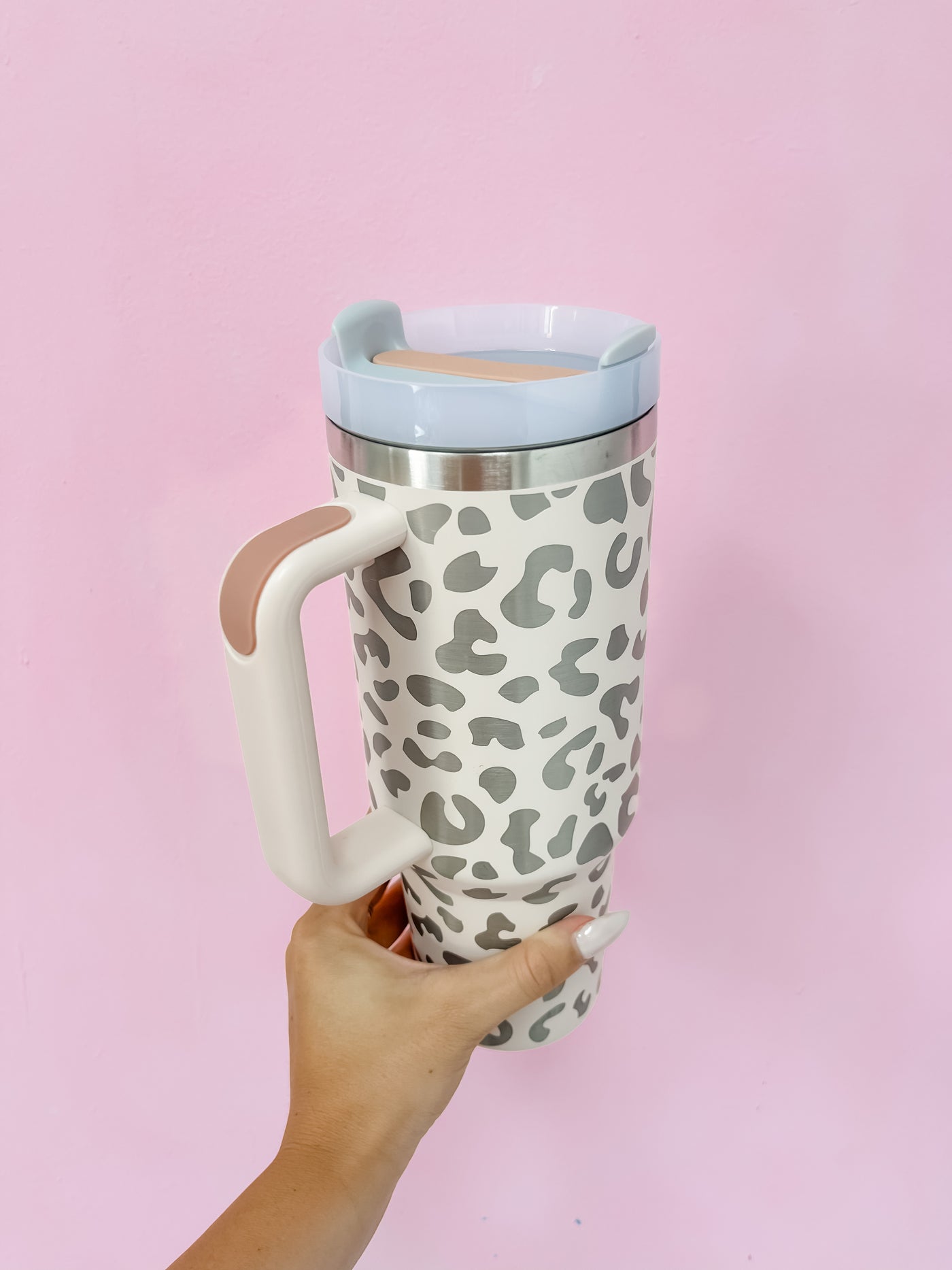 Yukon Rose Gold Leopard Fit Forty 40oz Tumbler