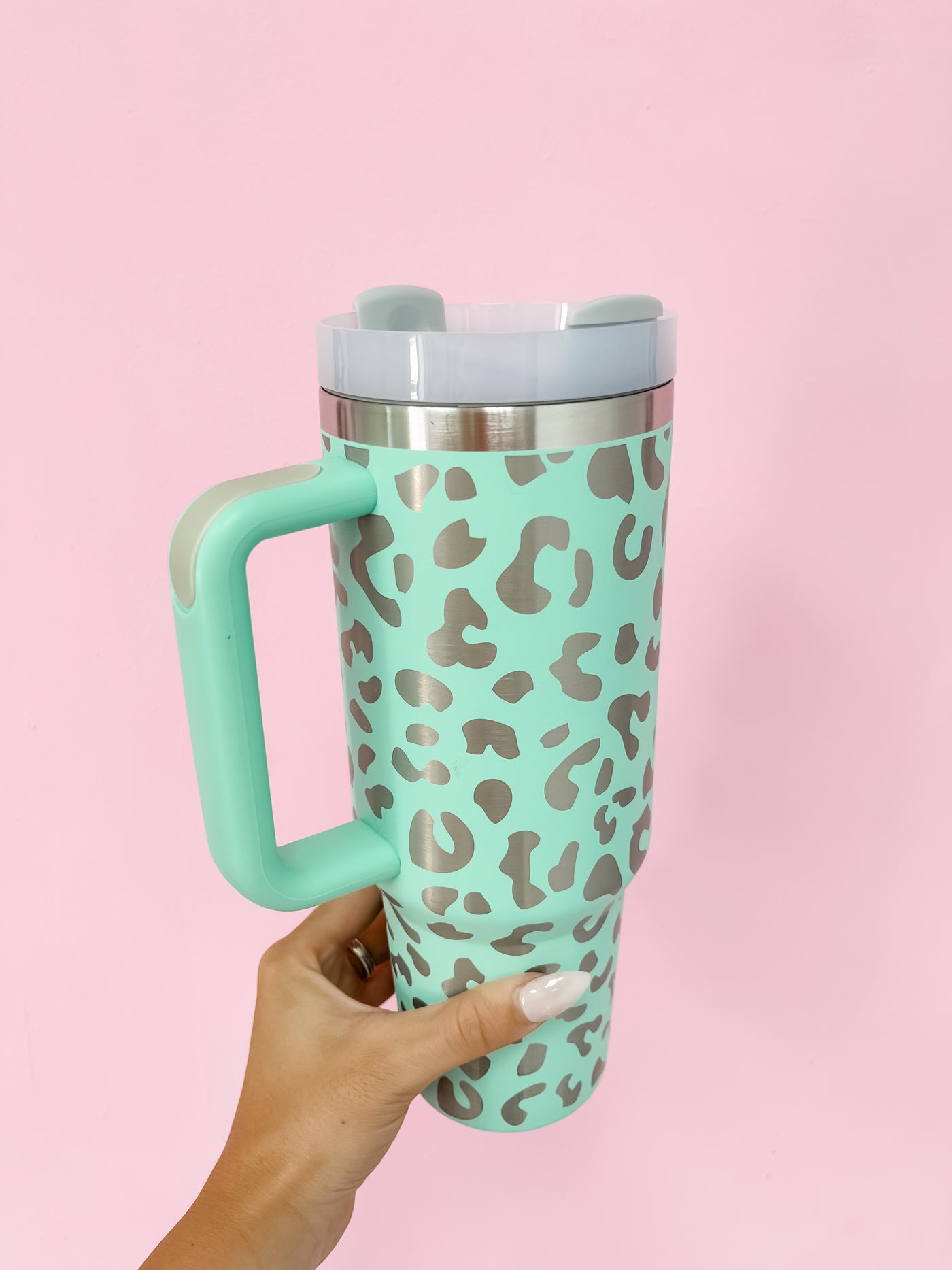 40 oz Leopard Print Tumbler