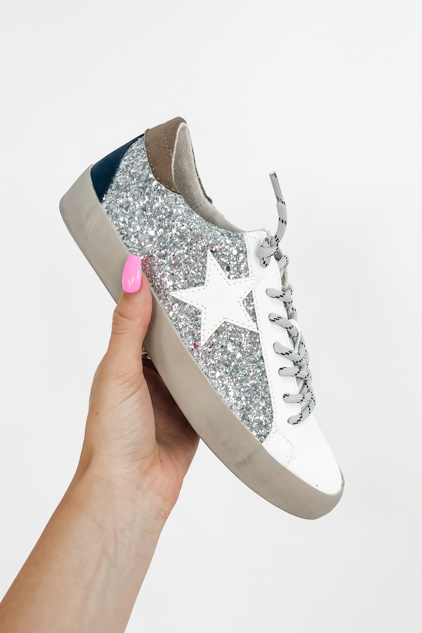 RESTOCK: I'm On My Way Glitter Sneakers