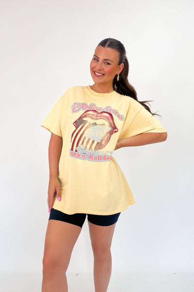 LivyLu Rolling Stones World's Greatest Distressed Tee