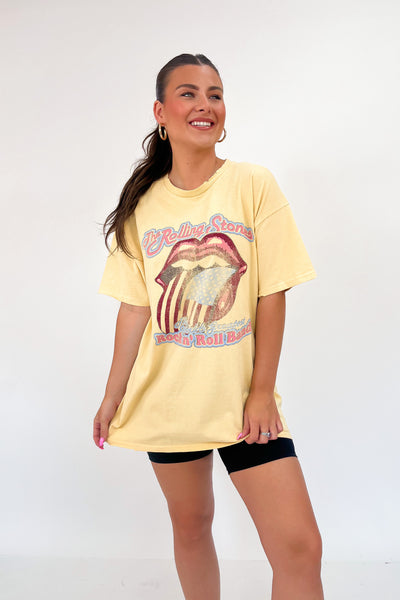 LivyLu Rolling Stones World's Greatest Distressed Tee