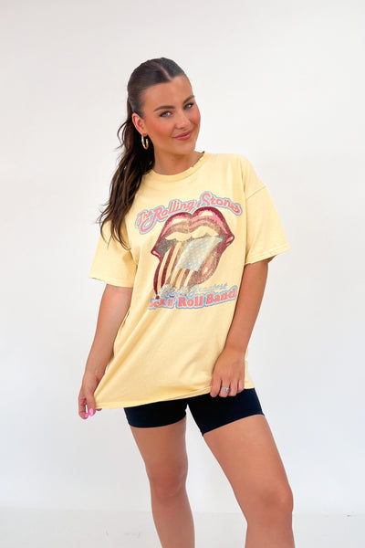 LivyLu Rolling Stones World's Greatest Distressed Tee