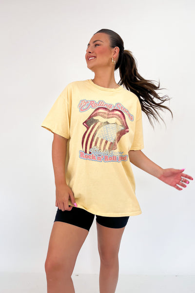 LivyLu Rolling Stones World's Greatest Distressed Tee