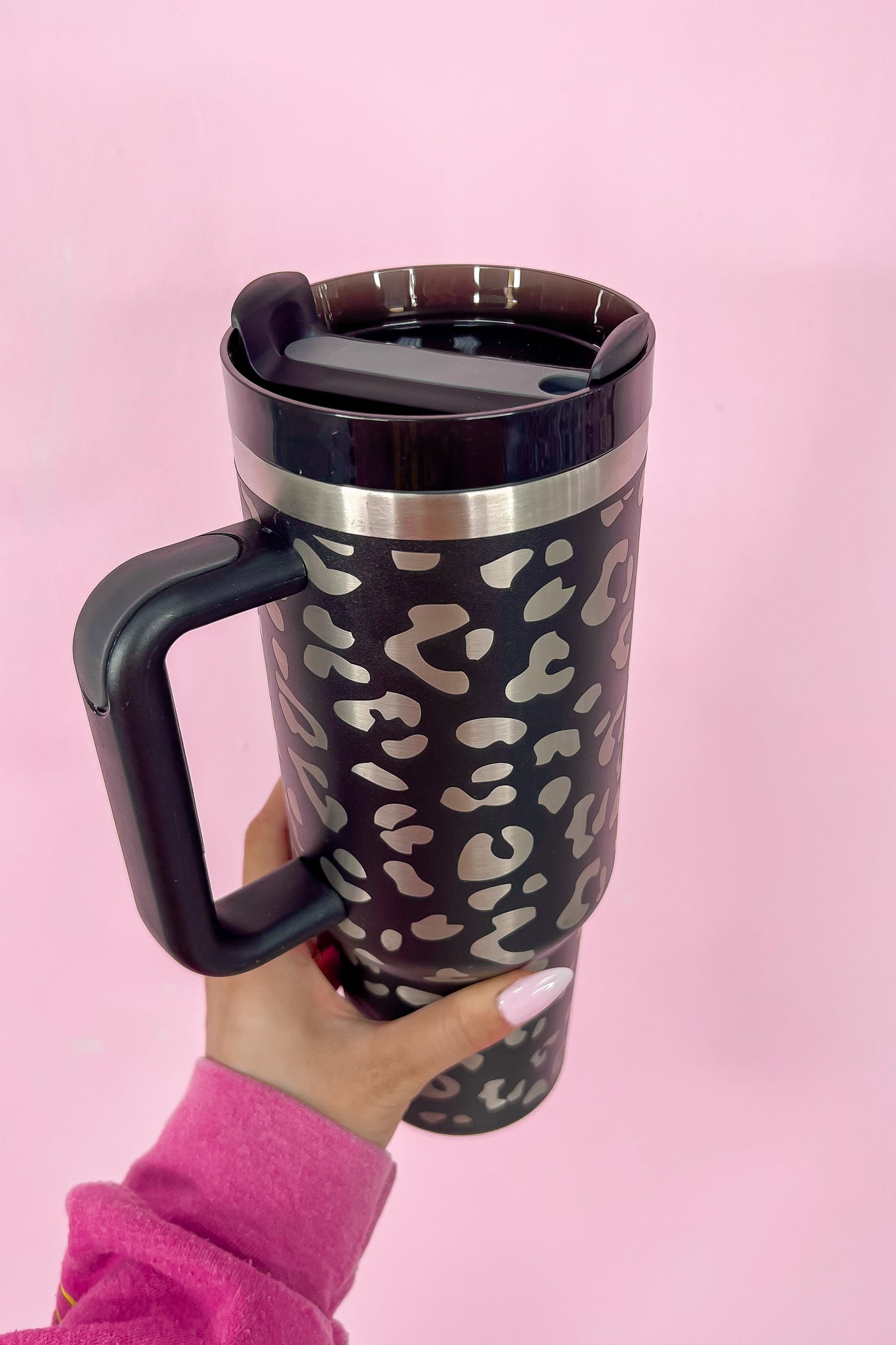 Yukon Rose Gold Leopard Fit Forty 40oz Tumbler