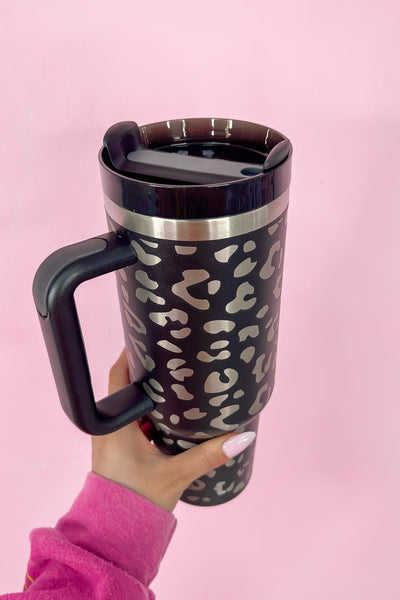40 oz Leopard Print Tumbler