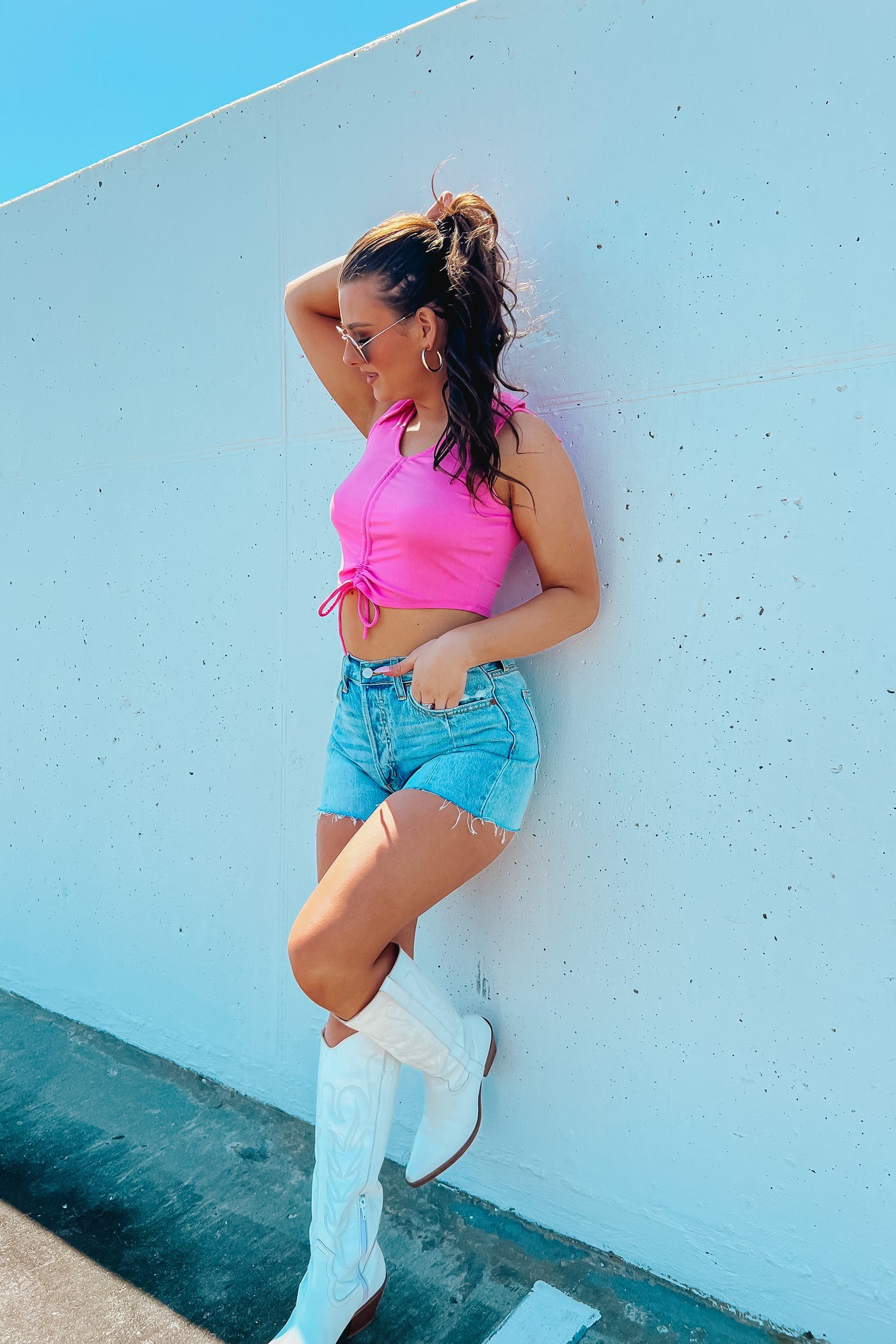 Tempting Fate Ruched Tank Top