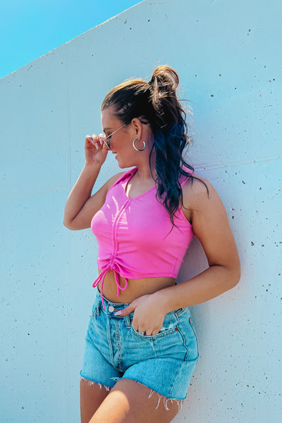 Tempting Fate Ruched Tank Top