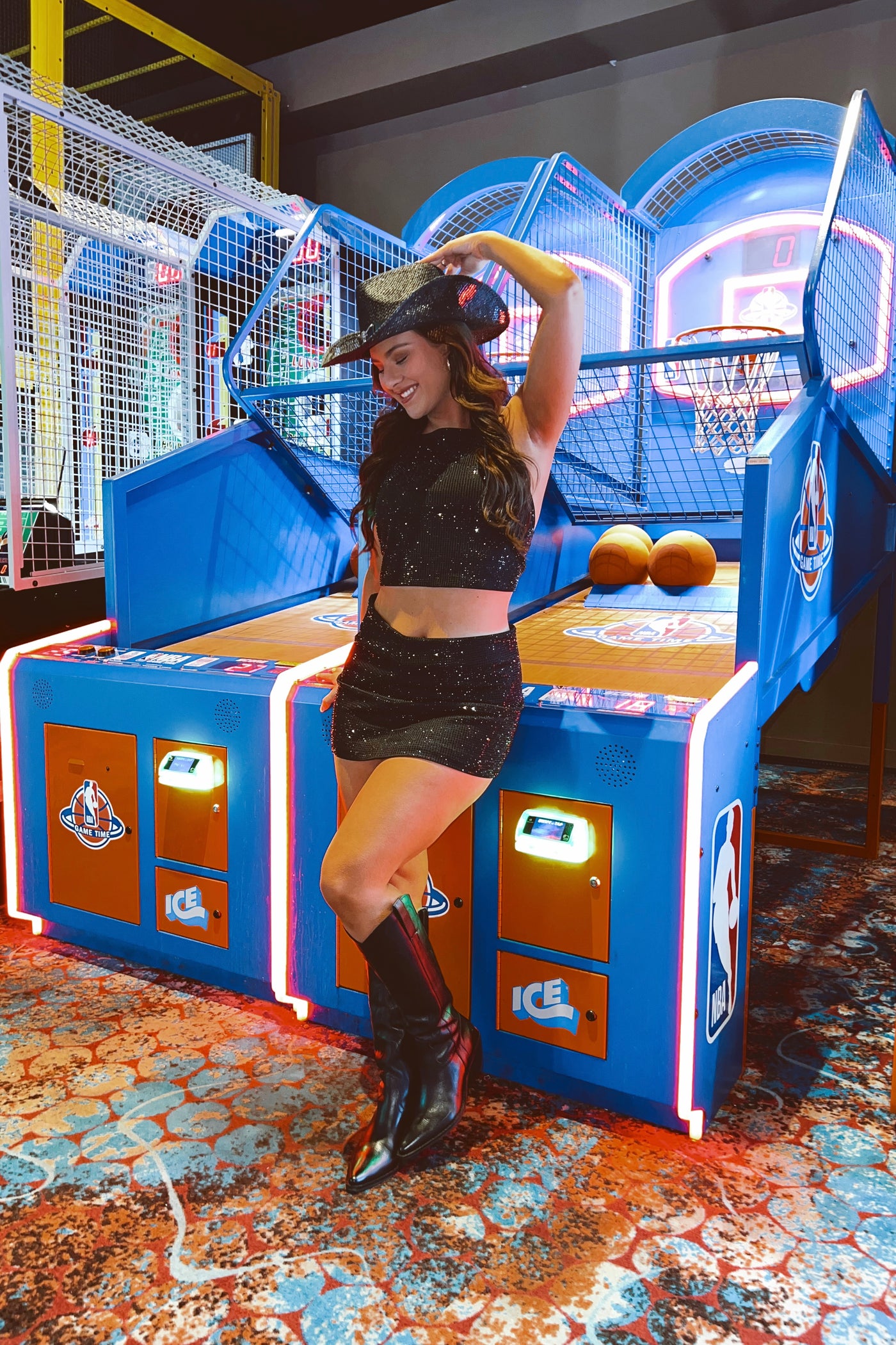 Meet Me At Midnight Rhinestone Skirt