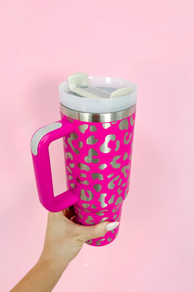 40 oz Leopard Print Tumbler