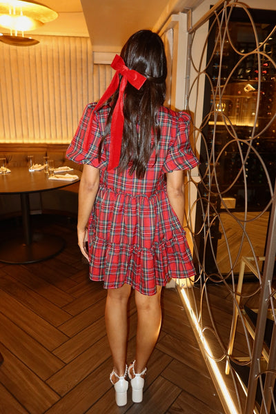 Sugar And Spice Plaid Mini Dress