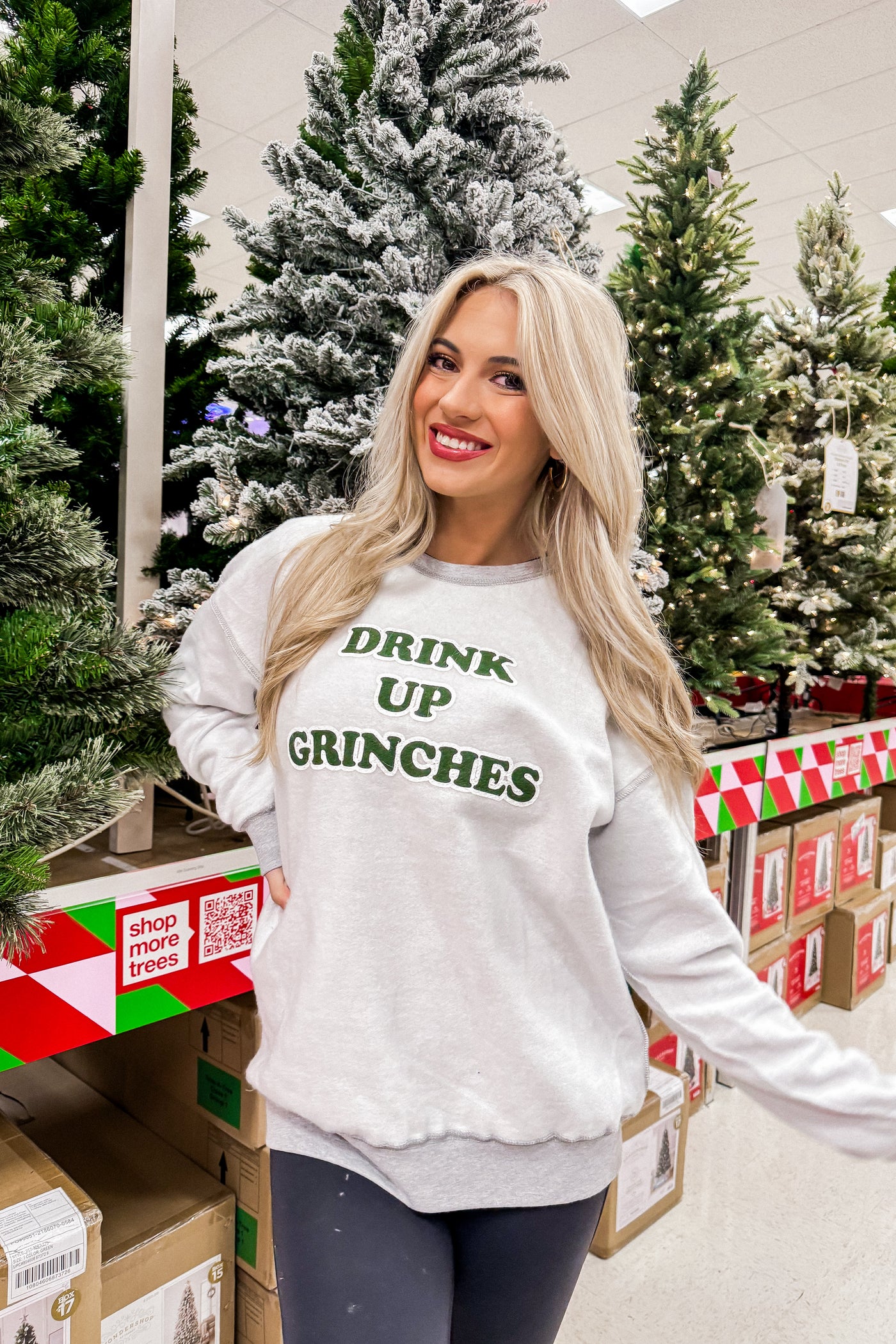 Drink Up Grinches Inverted Sweatshirt