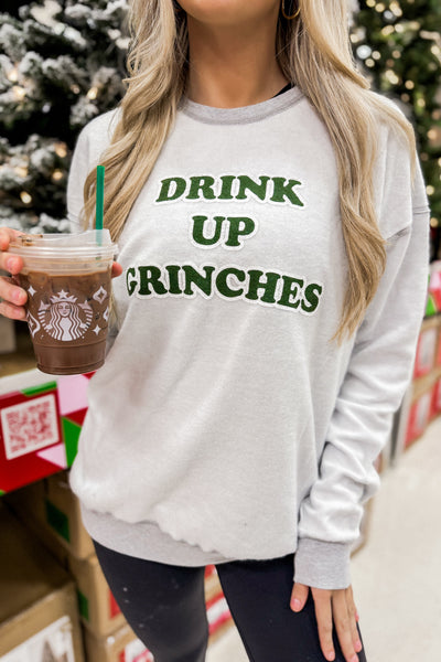 Drink Up Grinches Inverted Sweatshirt