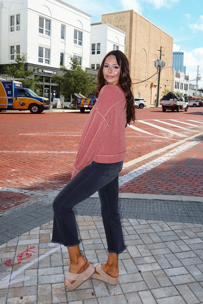 A Little Unpredictable Ribbed Top