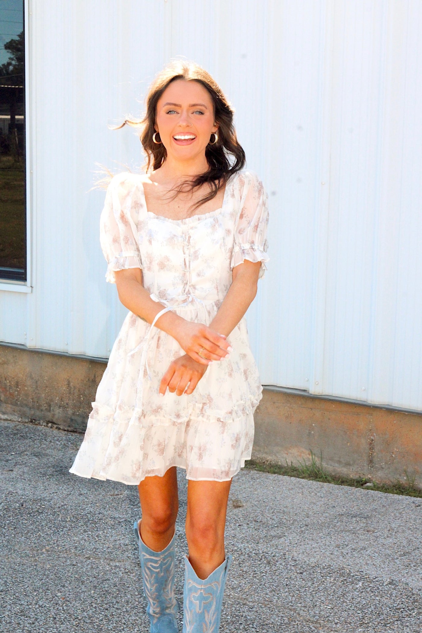 Composed Beauty Floral Mini Dress