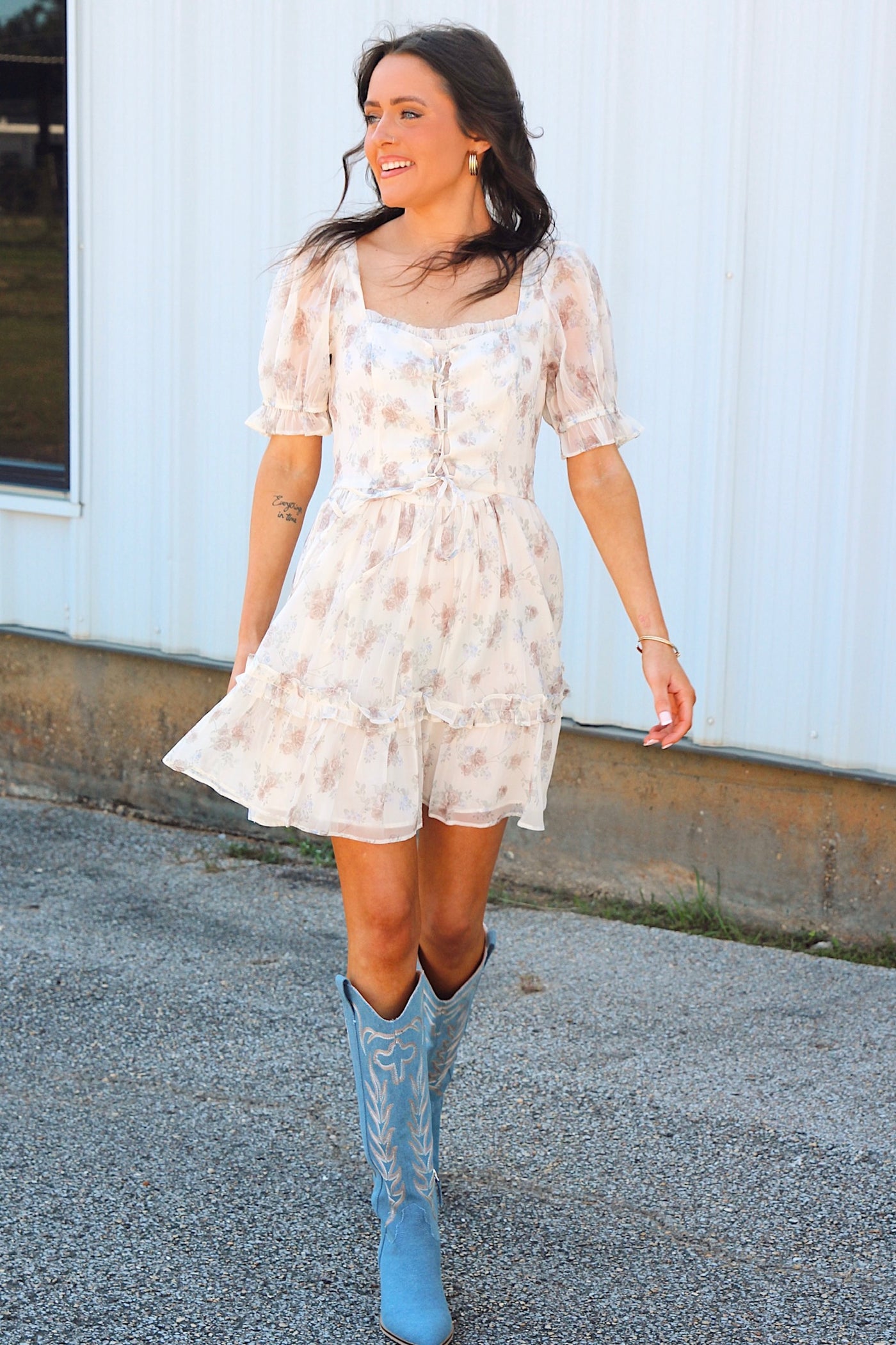 Composed Beauty Floral Mini Dress