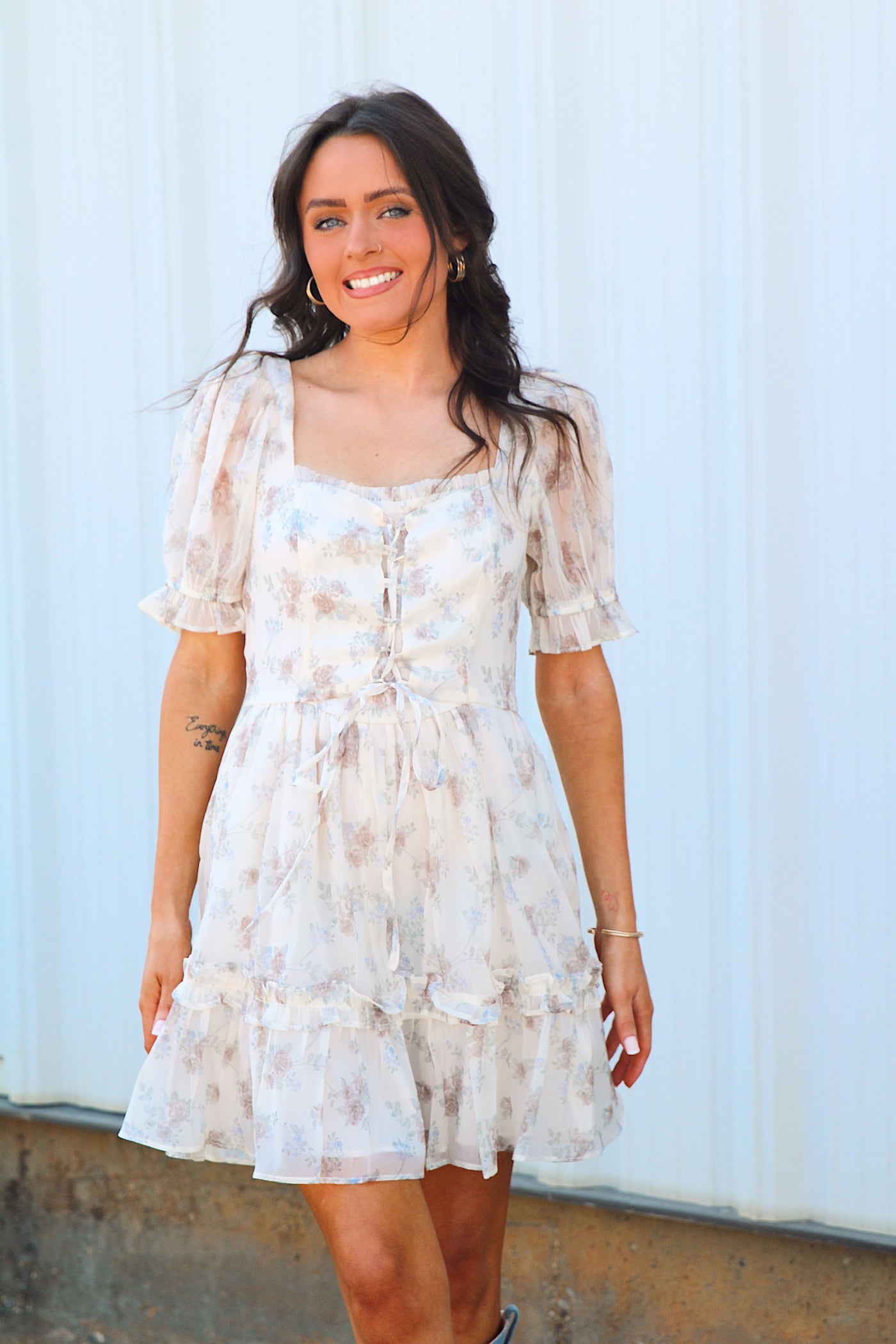 Composed Beauty Floral Mini Dress