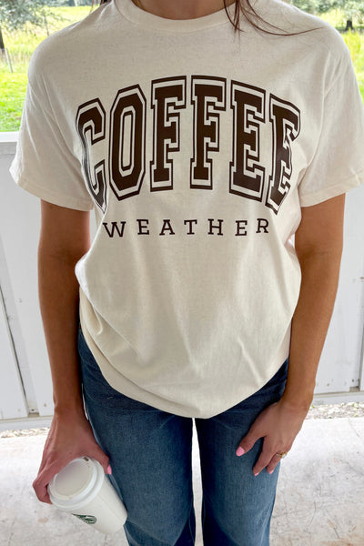 "COFFEE WEATHER" Graphic Top