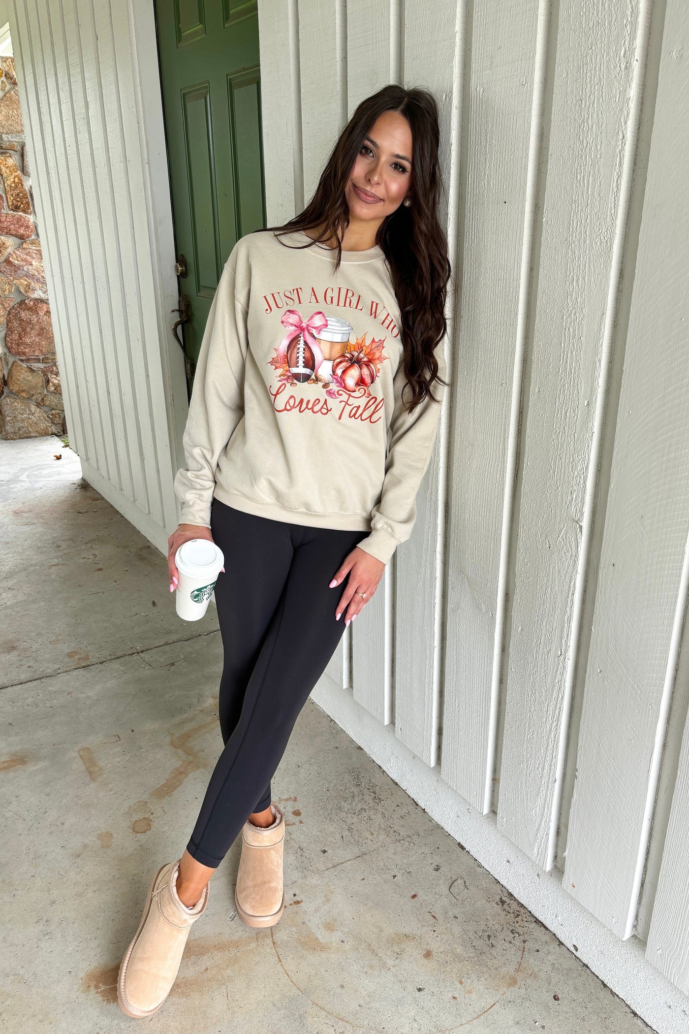 "Just A Girl Who Loves Fall" Graphic Sweatshirt