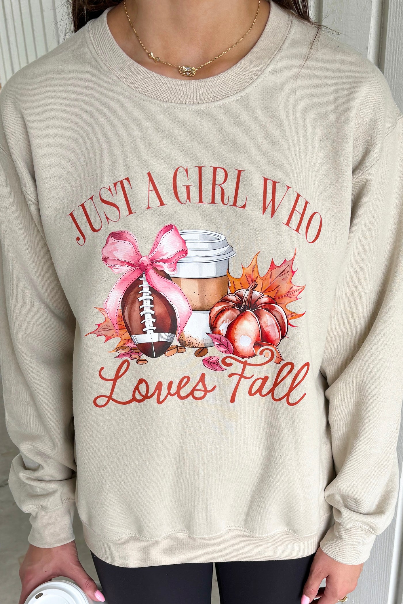 "Just A Girl Who Loves Fall" Graphic Sweatshirt
