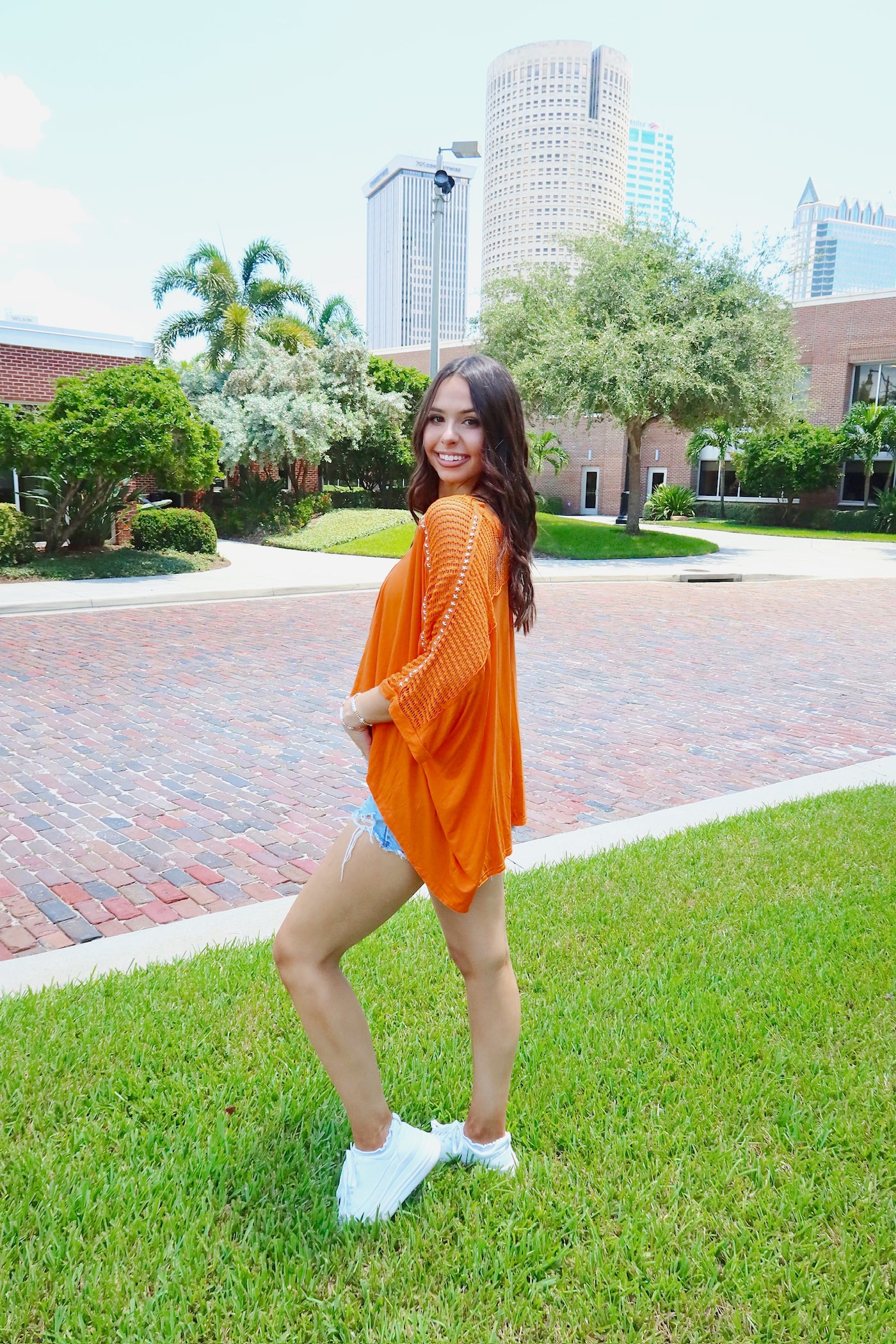 Cheerful Charm Oversized Top
