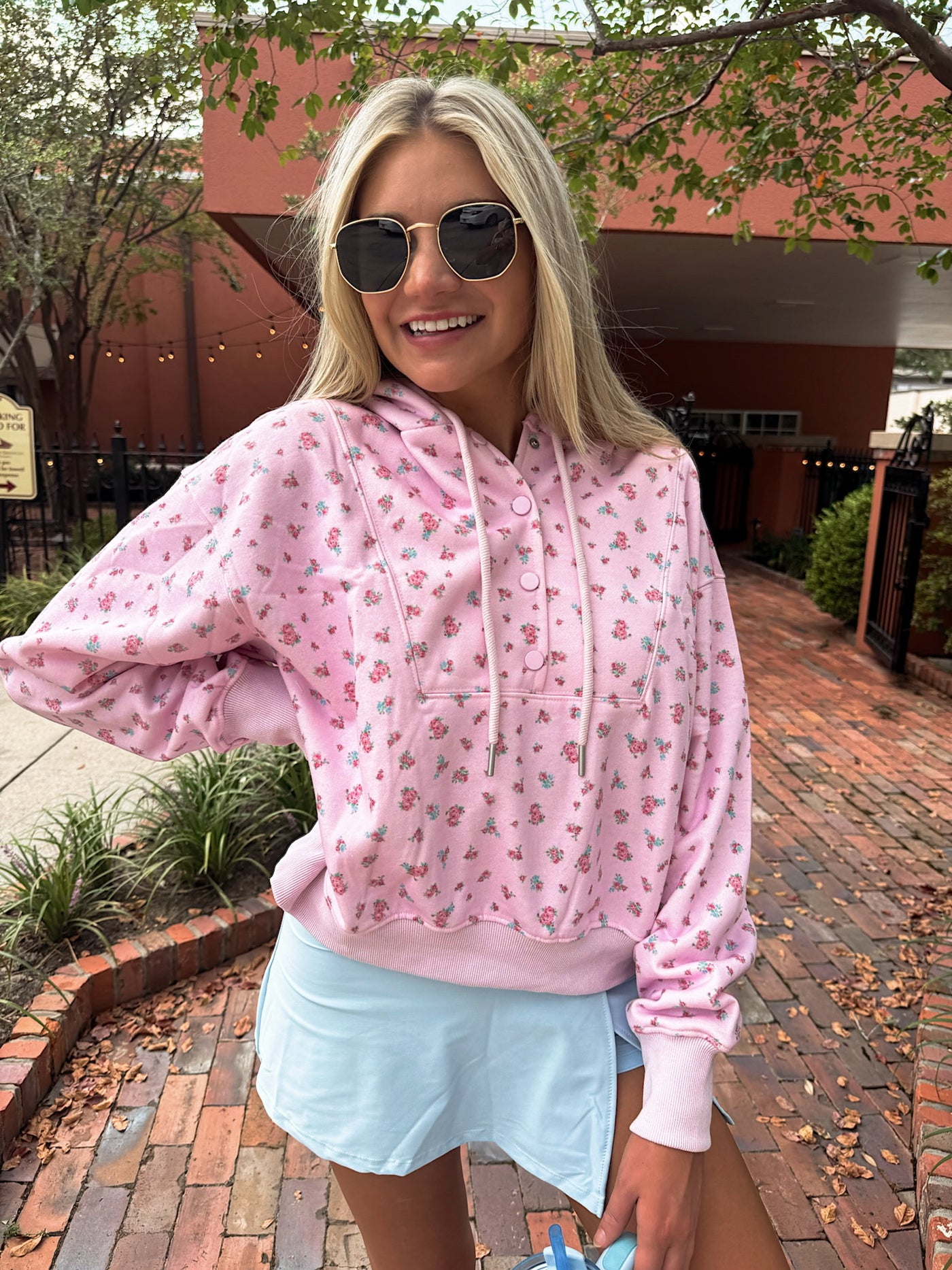 Wander Hour Floral Hoodie