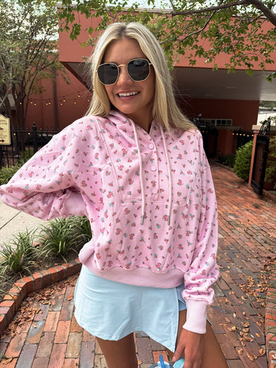 Wander Hour Floral Hoodie