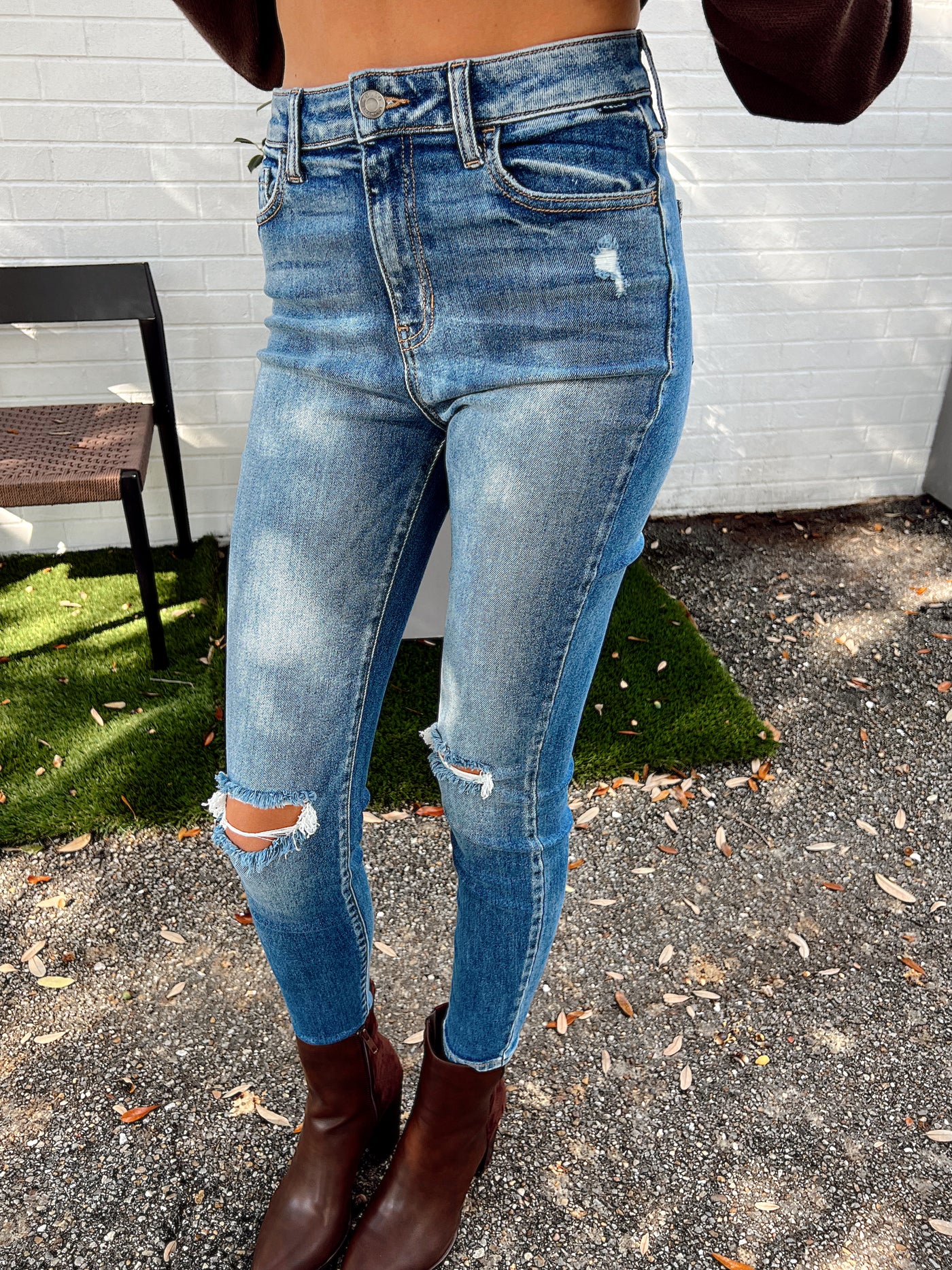 Call Me Over Ankle Skinny Jeans