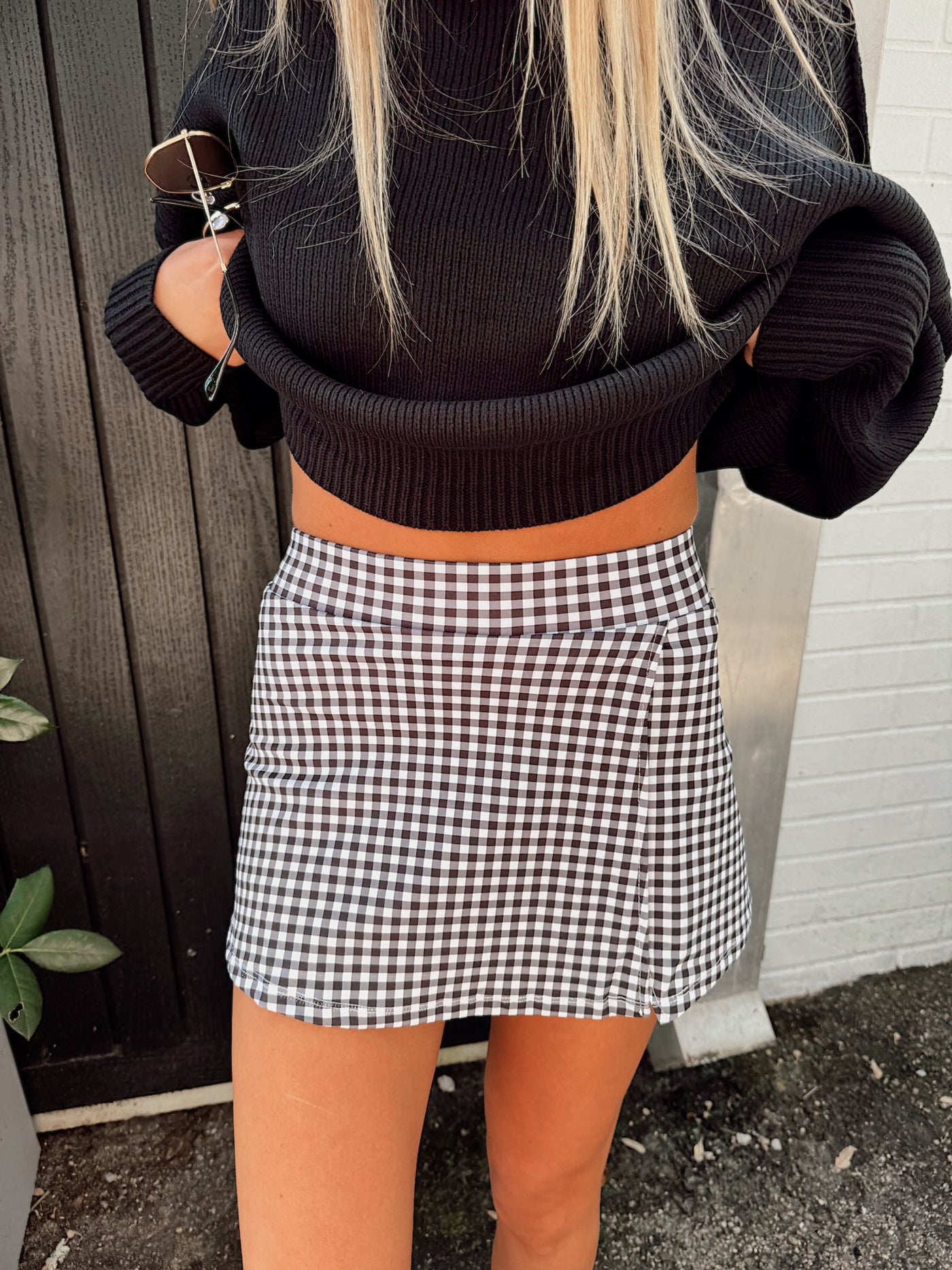 Head Start Athletic Gingham Skort