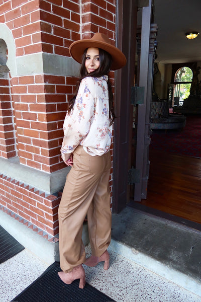 Always Winging It Faux Leather Pants