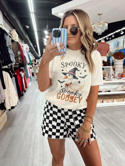 Spooky Goosey Halloween Graphic Top