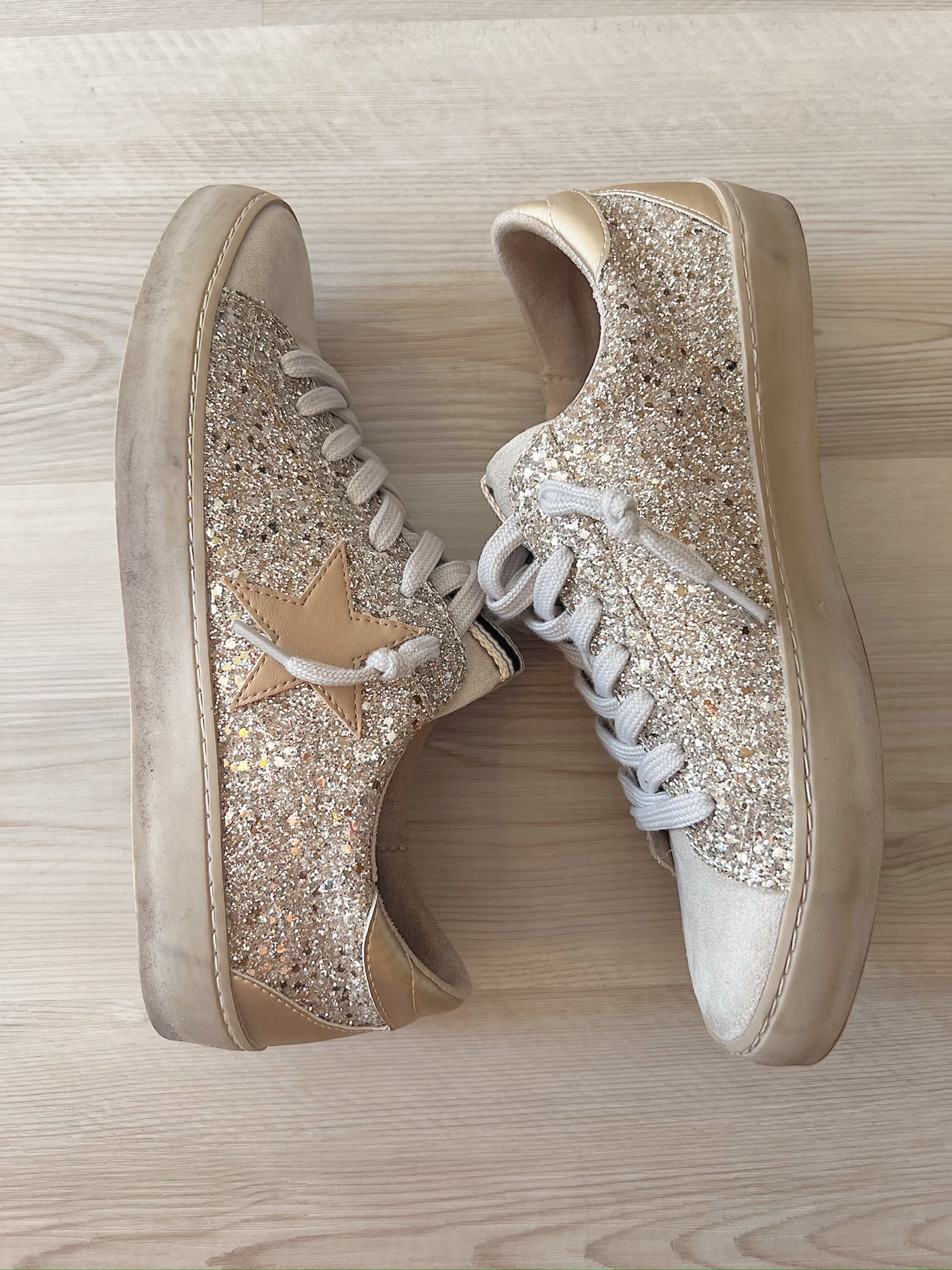 I'm On My Way Glitter Sneakers