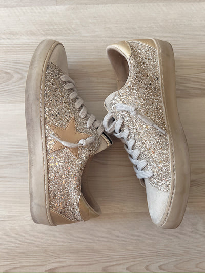 I'm On My Way Glitter Sneakers