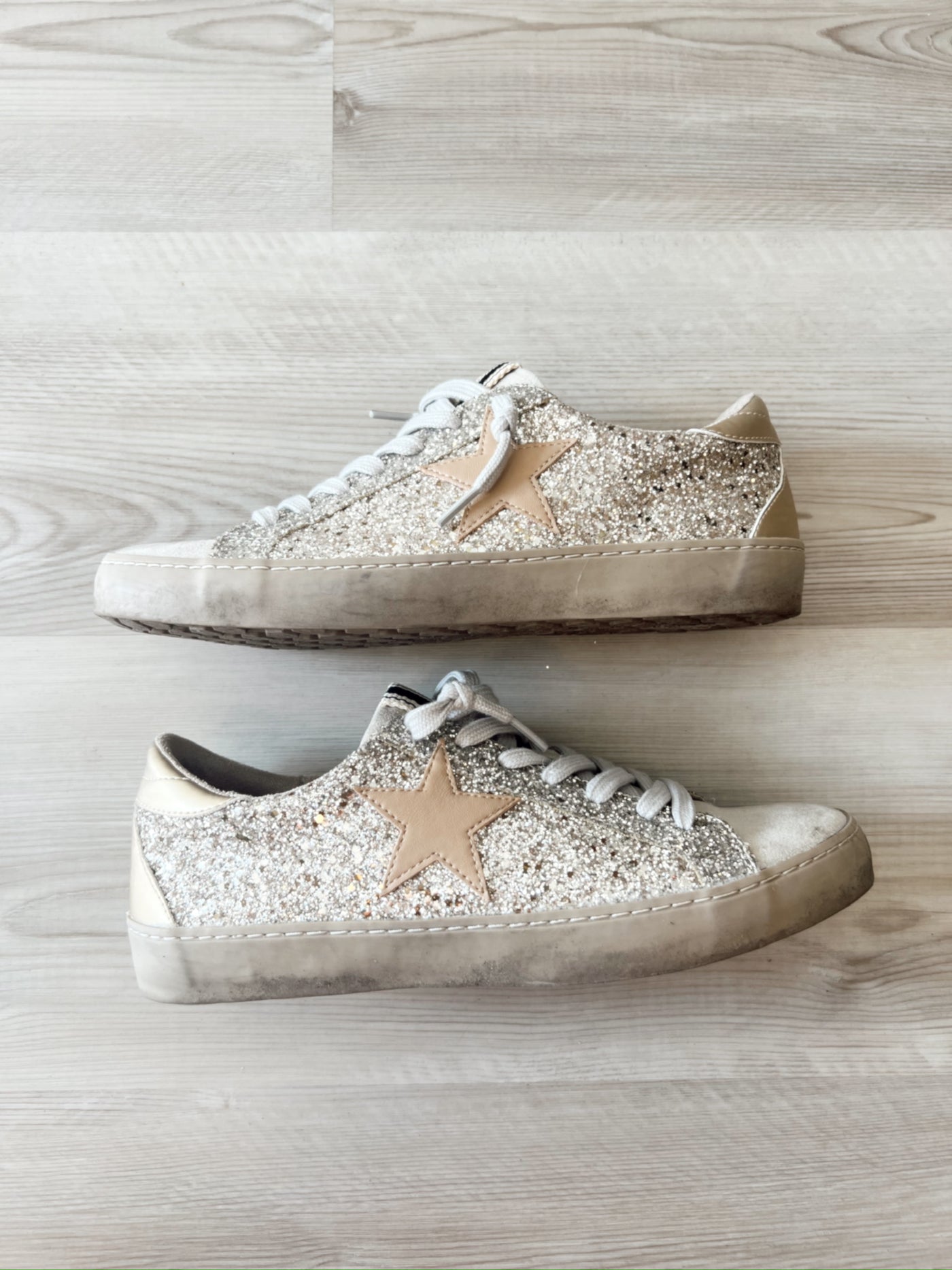 I'm On My Way Glitter Sneakers