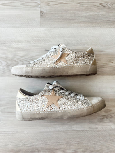 I'm On My Way Glitter Sneakers