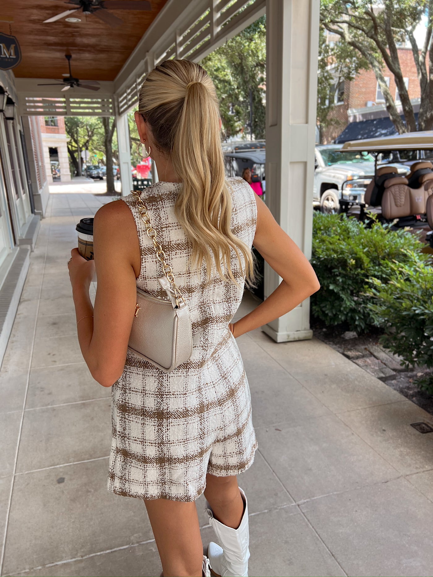 Make My Day Tweed Romper