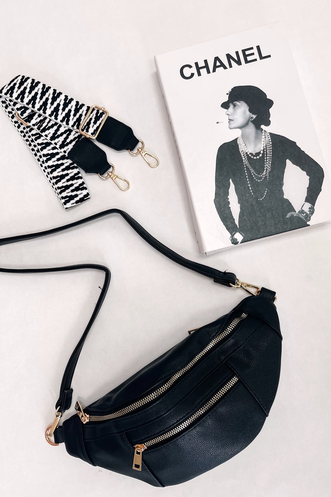 Destination Unknown Faux Leather Fanny Bag