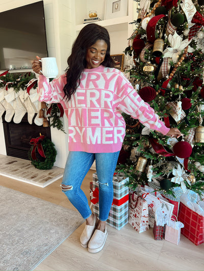 Sweet And Merry Pullover Sweater