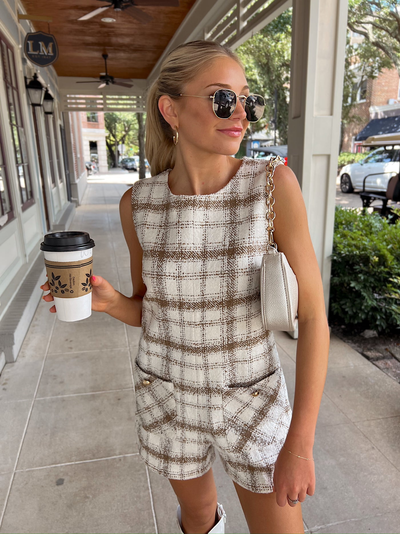 Make My Day Tweed Romper
