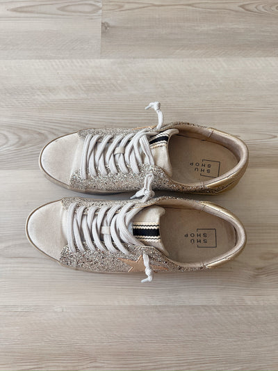 I'm On My Way Glitter Sneakers