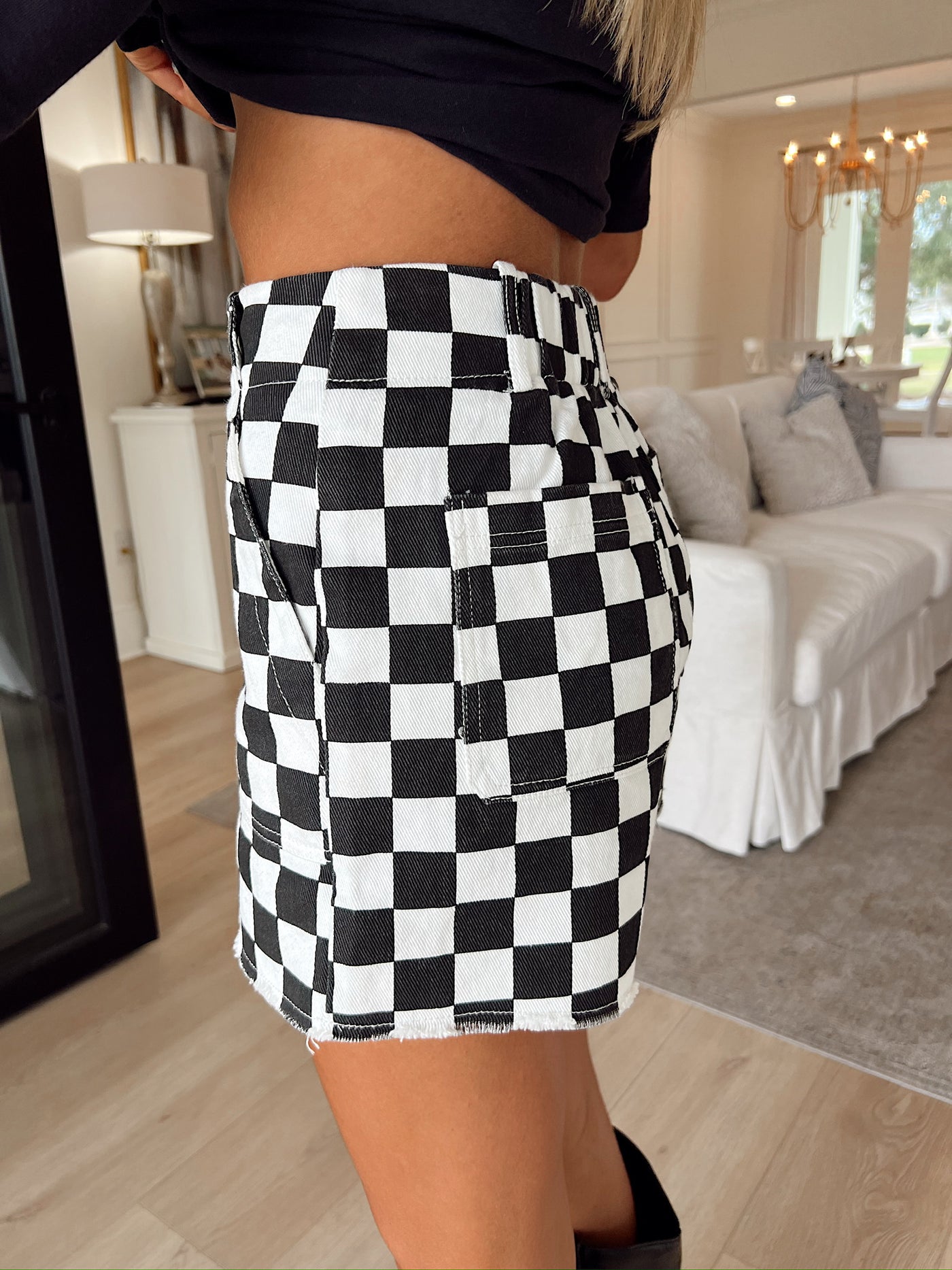 Ready To Bounce Checkered Shorts