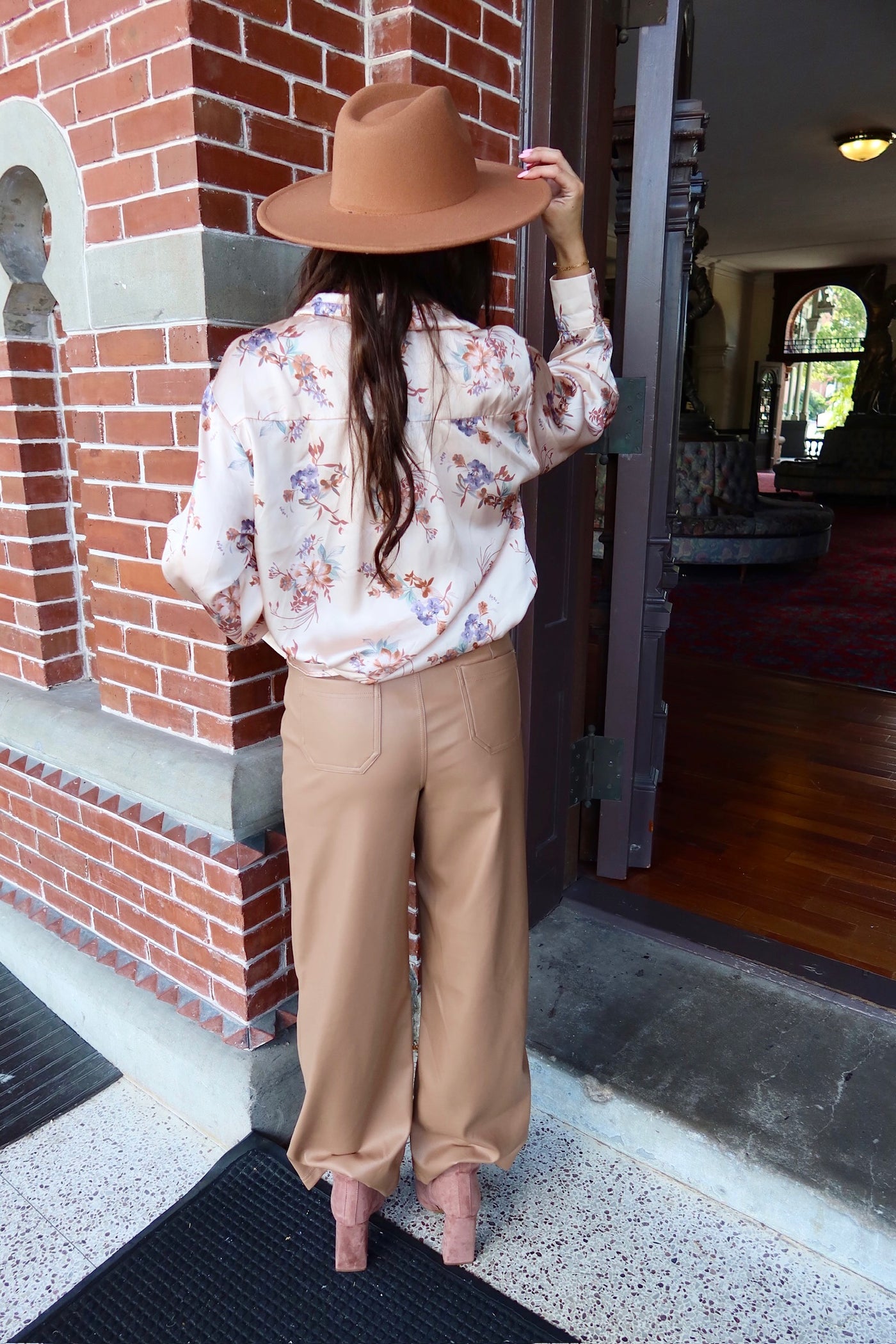 Always Winging It Faux Leather Pants
