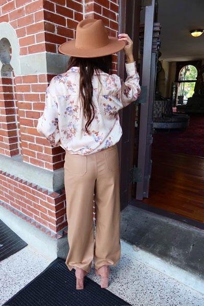 Always Winging It Faux Leather Pants