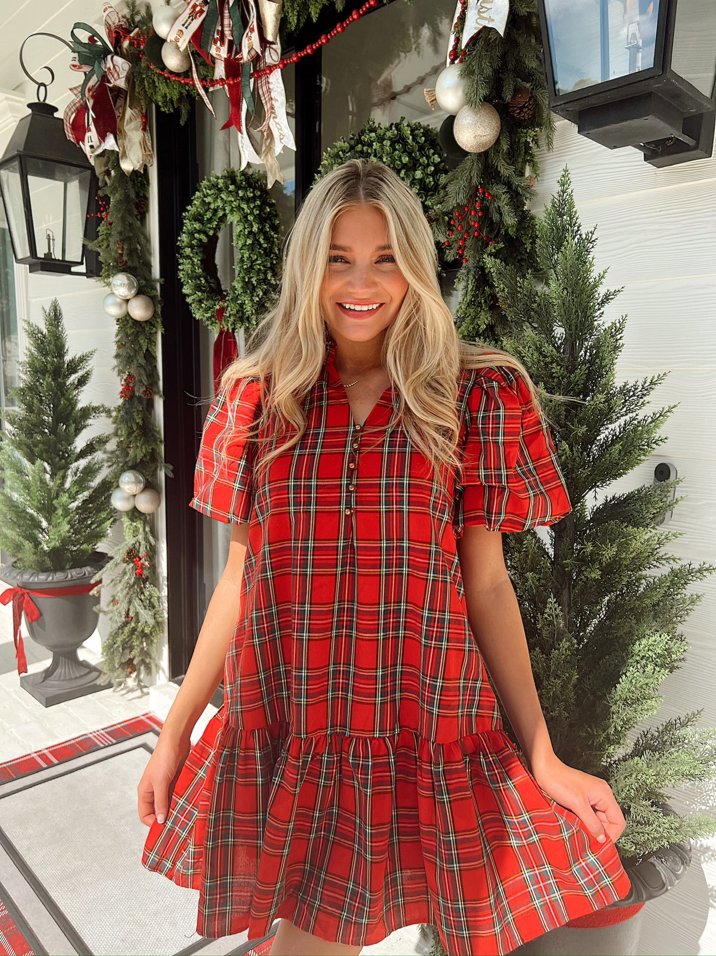 It's A Fairytale Plaid Dress