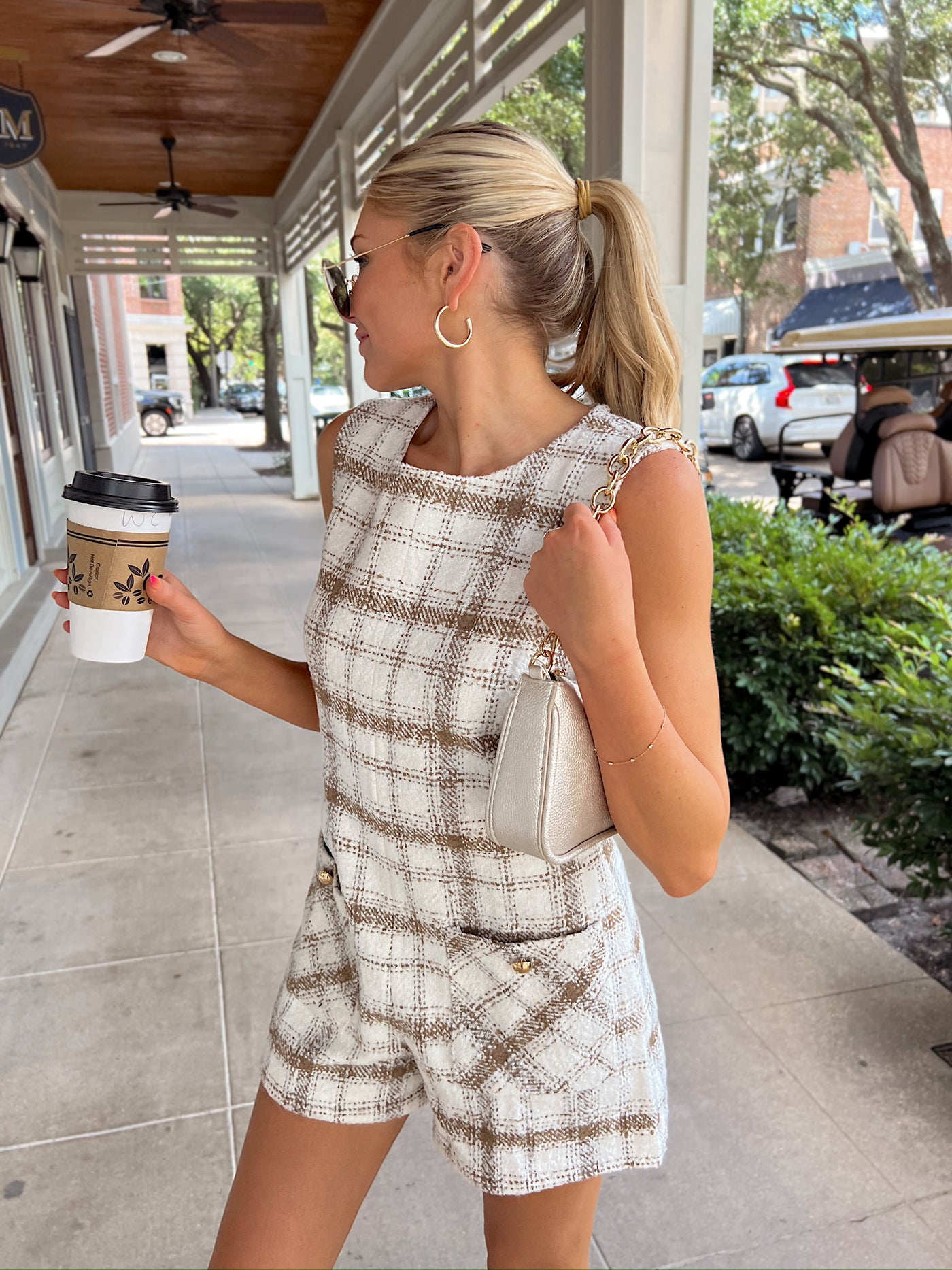 Make My Day Tweed Romper