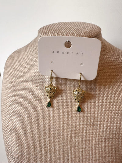 Inner Goddess Leopard Drop Earrings