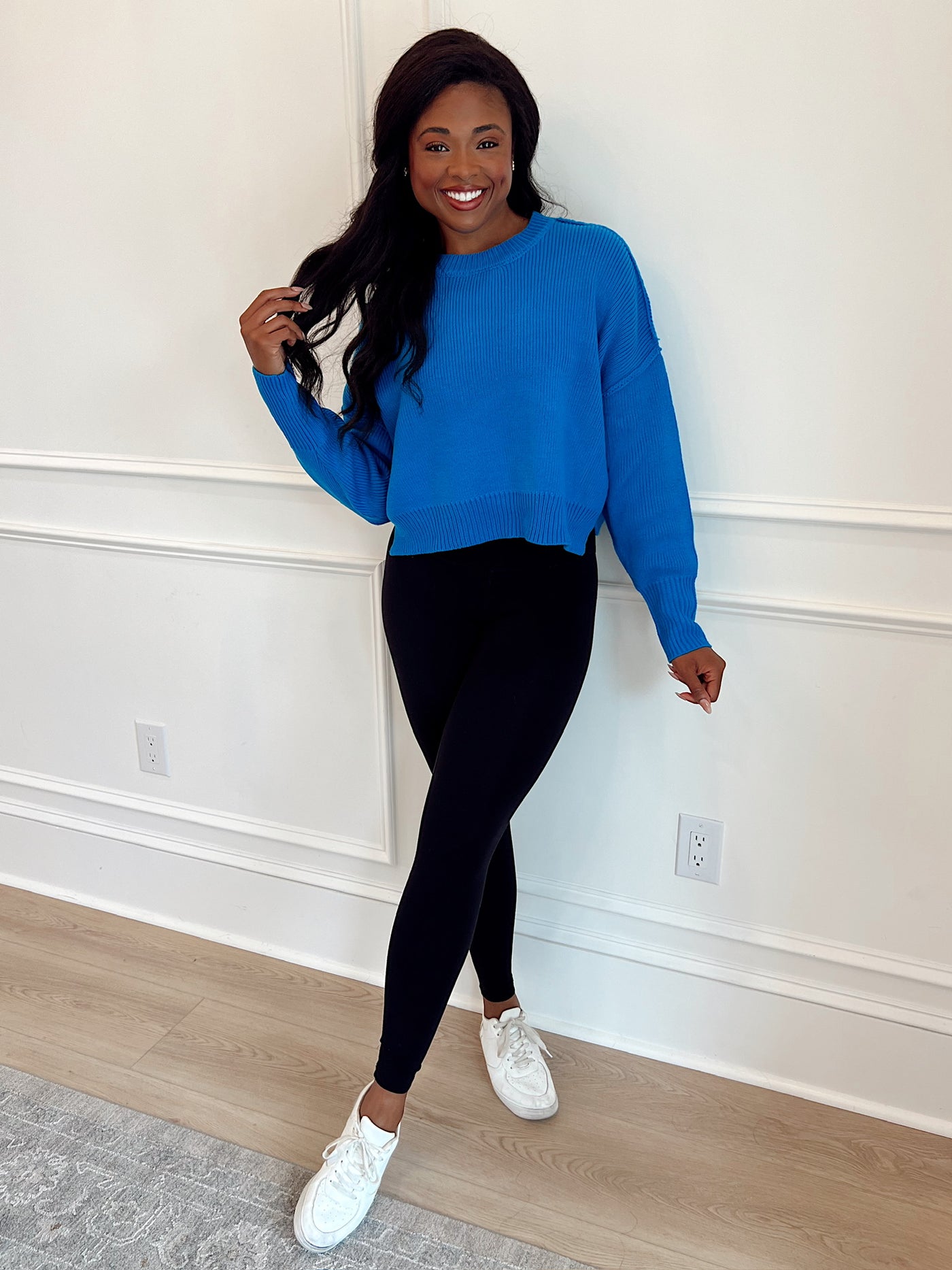 True Friend Cropped Sweater Top